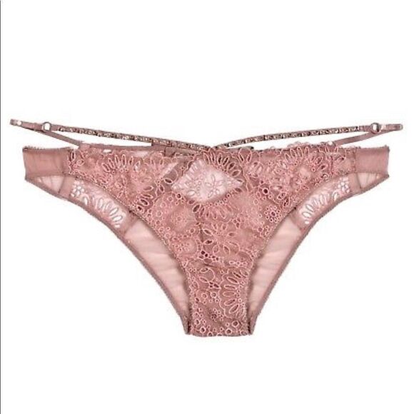 Victoria’s Secret Designer Collection Swarovski Crystal cheeky  panty Medium $88 - Picture 1 of 14
